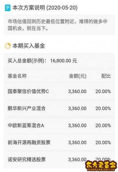 基金同时买几只